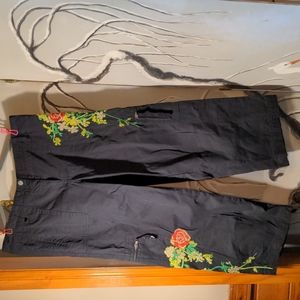 Johnny Was Cargo Pants Mid-Rise